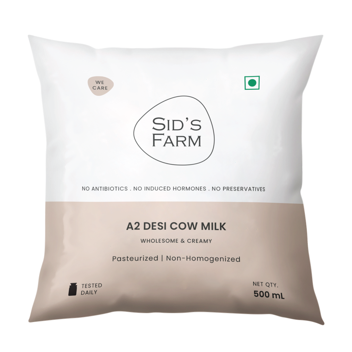 Sid’s Farm A2 Desi Cow Milk 500 ml, pure A2 milk from indigenous cows