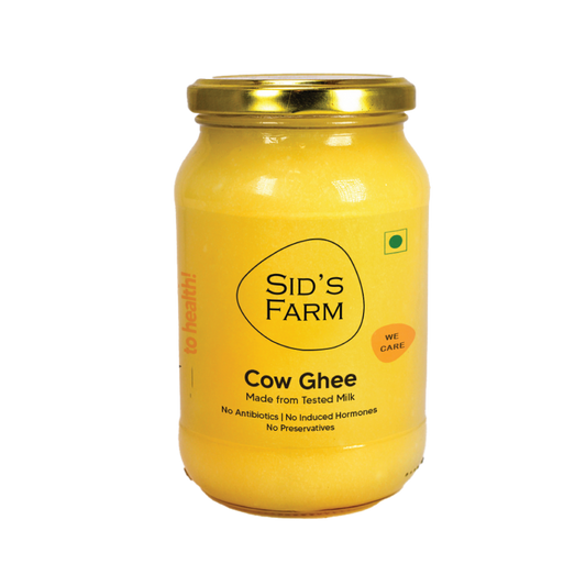 Sid’s Farm Cow Ghee 350 g jar, rich aromatic traditional cow ghee