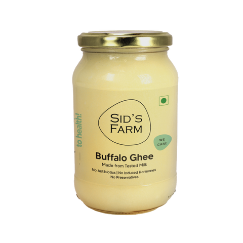 Sid’s Farm Buffalo Ghee 350 g jar, pure danedhar buffalo milk ghee 