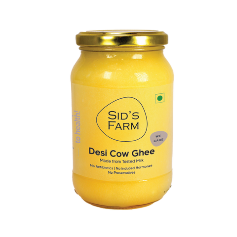 Sid’s Farm Desi Cow Ghee 350 g jar, pure traditional ghee from desi cow milk