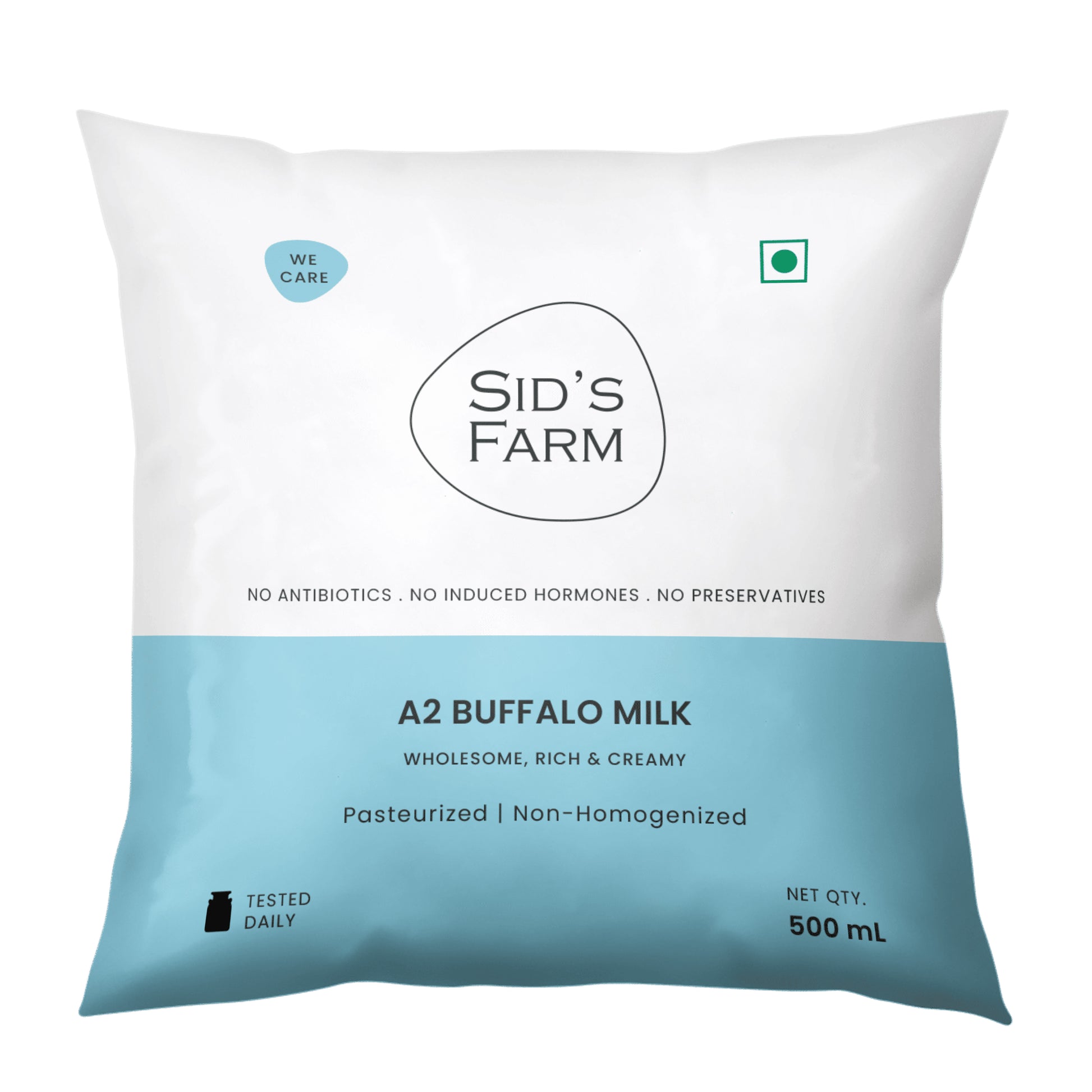 Sid’s Farm A2 Buffalo Milk 500 ml pack, thick and creamy pure buffalo milk