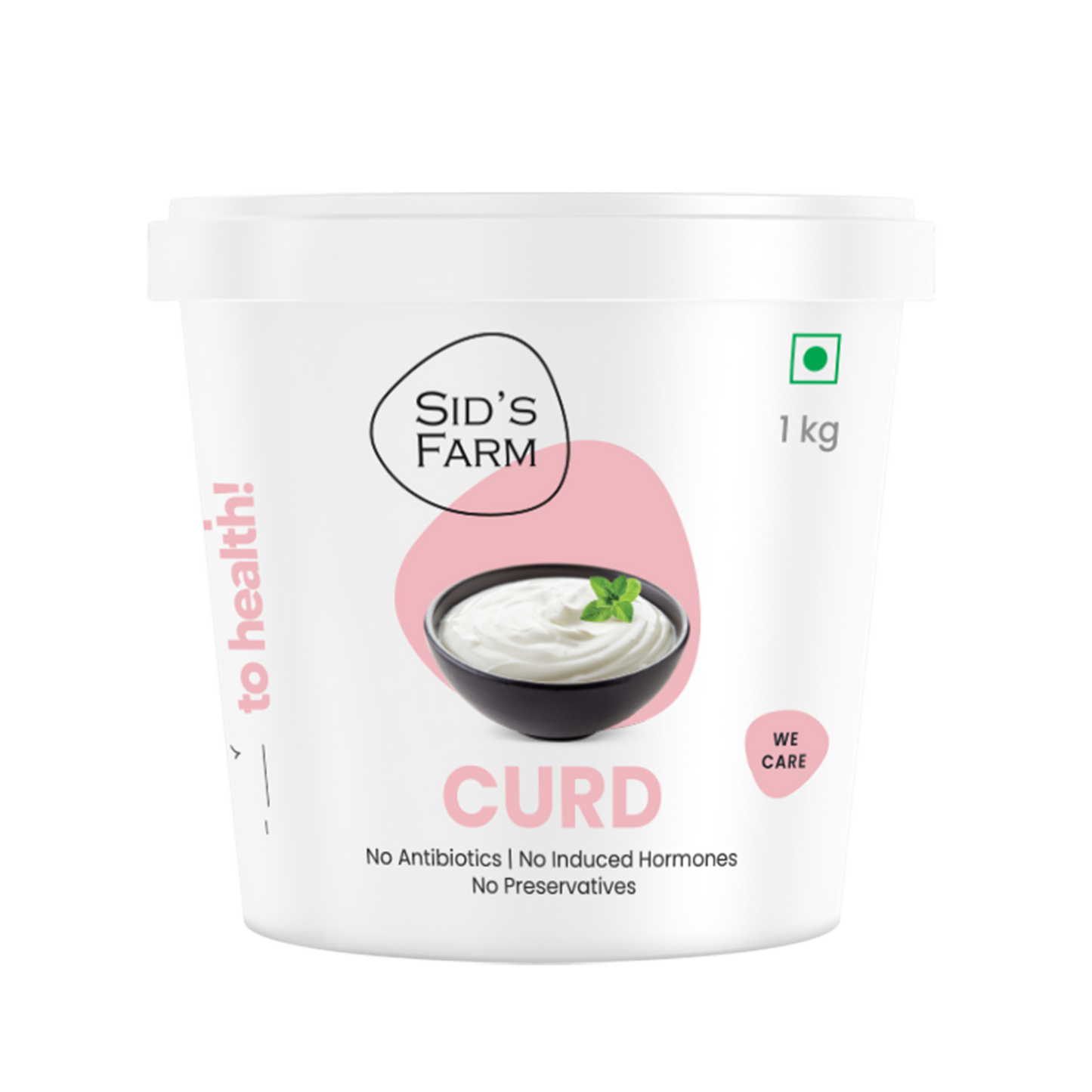 Sid’s Farm Tub Curd 1 kg, family pack fresh curd with homemade taste