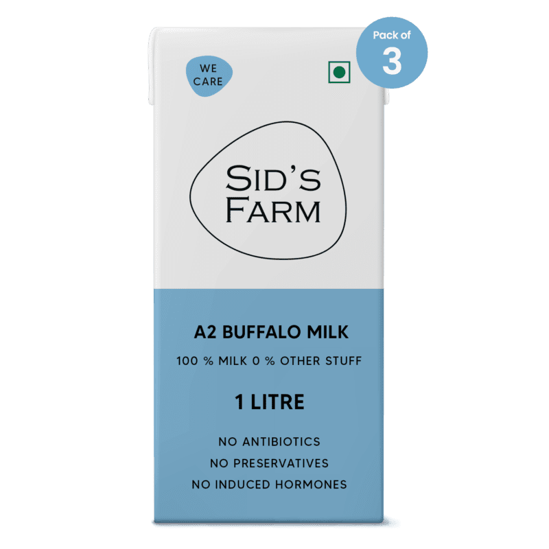 A2 Buffalo Milk-UHT TetraPak-1Ltr combo 3 pack.